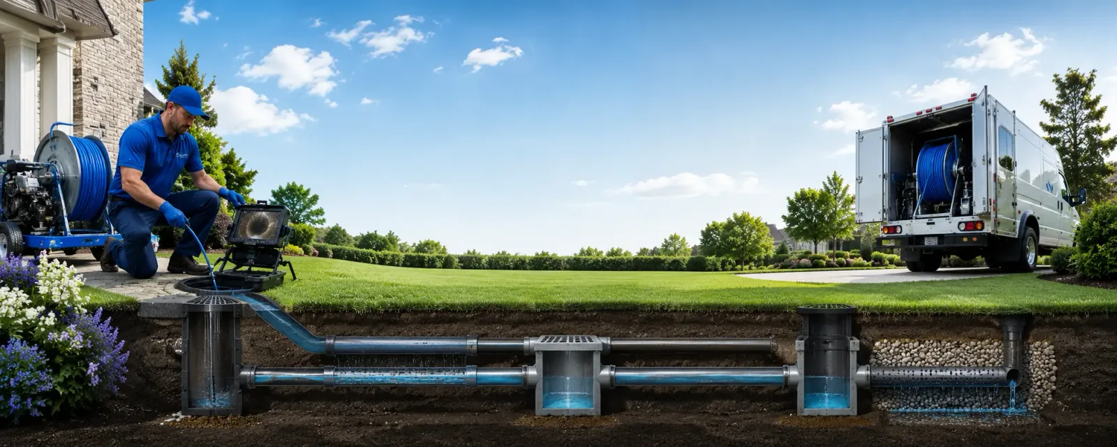 Outdoor drain cleaning information for Bowersville, OH